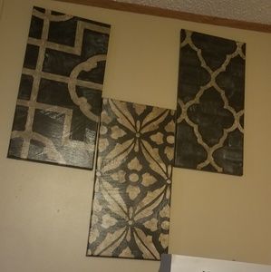 $15 Beautiful Brown and Black 3 Piece Home Decor ❗
